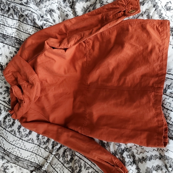 Ann Taylor orange parka jacket size small - Picture 4 of 4